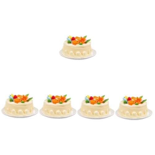 IMIKEYA Hochzeitszubehör 5st Mini-Cupcakes Hochzeitsdeko Spielzeug Vorgeben Harz Kleiner Kuchen Tischdekorationen von IMIKEYA