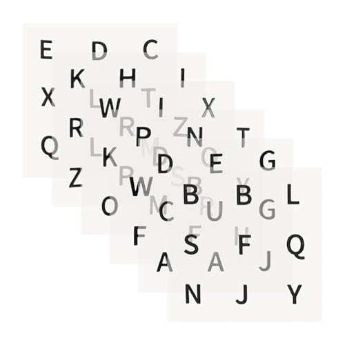 IMIKEYA 6 Bögen Aufkleber Großdruck Puzzle Würfel Aufkleber Abziehbarer Würfel Aufkleber Konvexer Puzzle Würfel Aufkleber Konvexer Alphabet Würfel Aufkleber Großer Alphabet Würfel von IMIKEYA