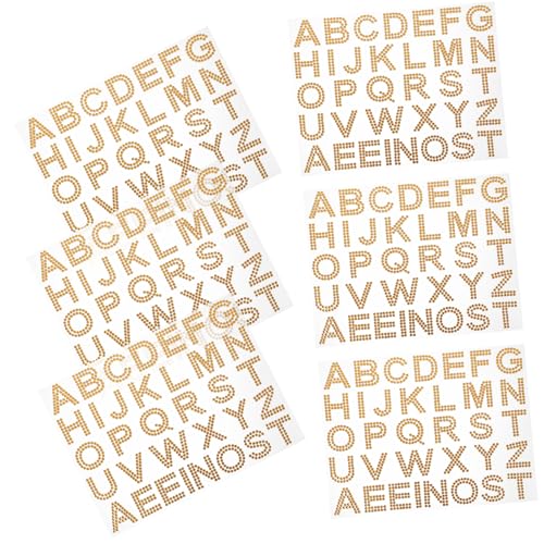IMIKEYA 6 Bögen Strass Aufkleber Dekoration Strasssteine Juwelenaufkleber Kleidungsdekor Selbstklebende Strass Glitzer Buchstabenaufkleber Multifunktionsaufkleber Juwelenaufkleber IMIKEYA 6 Bögen Strass Aufkleber Dekoration Strasssteine Juwelenaufkleber Kleidungsdekor Selbstklebende Strass Glitzer Buchstabenaufkleber Multifunktionsaufkleber Juwelenaufkleber von IMIKEYA