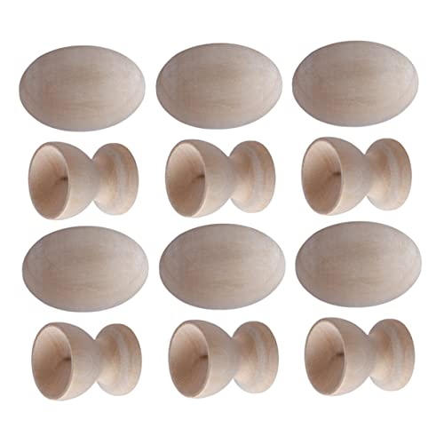 IMIKEYA 6 Sätze Eiertablett-Ornamente Osterei -dekorationskit Osterfest-Ei DIY-kunsthandwerk Künstliches Ei Aus Holz Künstliche Holzeier Khaki Hölzern IMIKEYA 6 Sätze Eiertablett-Ornamente Osterei -dekorationskit Osterfest-Ei DIY-kunsthandwerk Künstliches Ei Aus Holz Künstliche Holzeier Khaki Hölzern von IMIKEYA