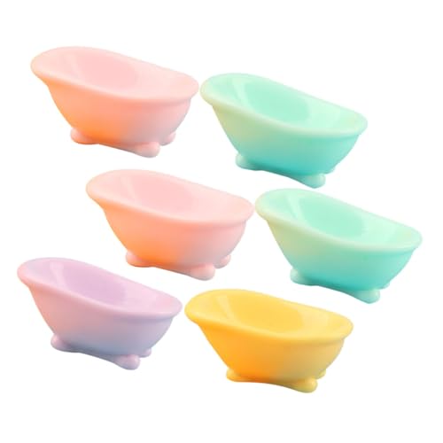 IMIKEYA 6 Stück Badewannen Ornamente Mikro Landschaft Badewannen Ornament Badewanne Badezimmer Zubehör Badezimmer Ornament Mini Duschbadewanne Kleine Badewanne Mini Duschwanne von IMIKEYA