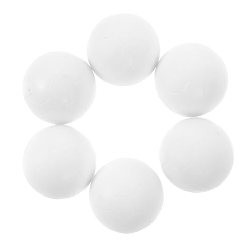 IMIKEYA 6 Stück Brettspiel Fußbälle Fußball Mini Tischfußball Für Fußball Ersatz Tischfußballball Ersatz Fußballball Für Erwachsene Tischfußballball Weiß Pp von IMIKEYA