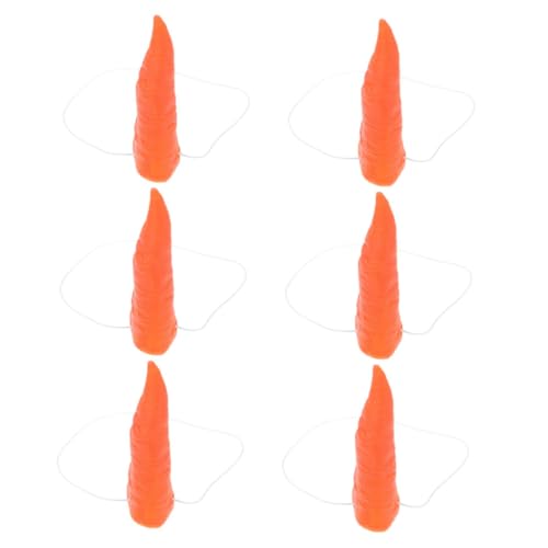 IMIKEYA 6 Stück Clown Karottennasen Karotten Falsche Nasen Lange Nasen Prothetische Spitze Nasen Prothesennasen Clownnasen Schneemann Karottennasen Vinyl Orange IMIKEYA 6 Stück Clown Karottennasen Karotten Falsche Nasen Lange Nasen Prothetische Spitze Nasen Prothesennasen Clownnasen Schneemann Karottennasen Vinyl Orange von IMIKEYA