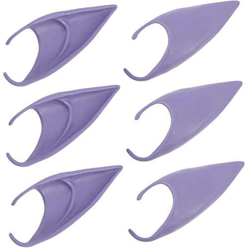 IMIKEYA 6 Stück Elfenohr -Requisiten weihnachtskostüm zubehör Koboldohren Fee-Cosplay Halloween-Cosplay-Ohr Cosplay-Fee-Ohren Ohren Stütze Ohren für Frauen Kobold Ohren Kieselgel Violett IMIKEYA 6 Stück Elfenohr -Requisiten weihnachtskostüm zubehör Koboldohren Fee-Cosplay Halloween-Cosplay-Ohr Cosplay-Fee-Ohren Ohren Stütze Ohren für Frauen Kobold Ohren Kieselgel Violett von IMIKEYA