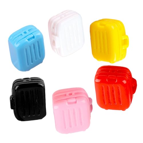 IMIKEYA 6stücke Teiliges Miniatur Koffer Für Puppenhäuser Realistische Accessoires Für Miniaturmöbel Zur Dekoration Und Gestaltung Ihrer Puppenstube von IMIKEYA