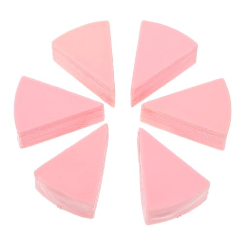 IMIKEYA 6 Stück Kuchen Torten Puppenhaus Zubehör Puppenhaus Torte für Puppenhaus Torte deko gefälschte Schokolade realistisches Essen Plastik Rosa von IMIKEYA