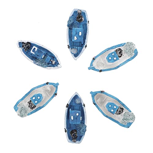 IMIKEYA 6 Stück Mediterranes Fischerboot Bausätze Mini Klein Mit Nautisch Boote Küsten Strand -fischerboot Mediterrane Verzierung Mikrolandschaftsornament Sky-Blue Harz IMIKEYA 6 Stück Mediterranes Fischerboot Bausätze Mini Klein Mit Nautisch Boote Küsten Strand -fischerboot Mediterrane Verzierung Mikrolandschaftsornament Sky-Blue Harz von IMIKEYA