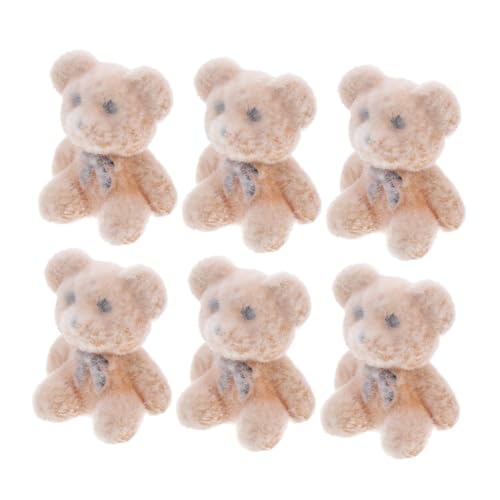 IMIKEYA 6 Stück Mini-Bärpuppe taufgeschenke Party Dekoration Plüsch Bär Geschenkideen Geburtstagsdeko Geburtstags-Minibär Minibären für die Babyparty kleine Bären PVC Light Brown IMIKEYA 6 Stück Mini-Bärpuppe taufgeschenke Party Dekoration Plüsch Bär Geschenkideen Geburtstagsdeko Geburtstags-Minibär Minibären für die Babyparty kleine Bären PVC Light Brown von IMIKEYA