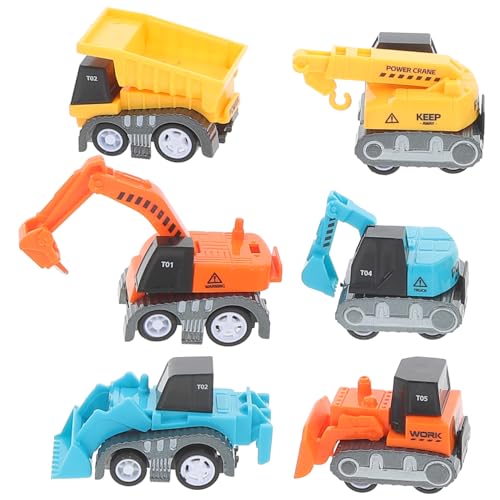 IMIKEYA 6 Stück Mini -Legierungsauto Kinderauto LKW Konstruktionsspielzeug Auto Cartoon-Kleinkind-Push-Auto träge kleine Fahrzeuge kleine Rückzugsautos abs IMIKEYA 6 Stück Mini -Legierungsauto Kinderauto LKW Konstruktionsspielzeug Auto Cartoon-Kleinkind-Push-Auto träge kleine Fahrzeuge kleine Rückzugsautos abs von IMIKEYA