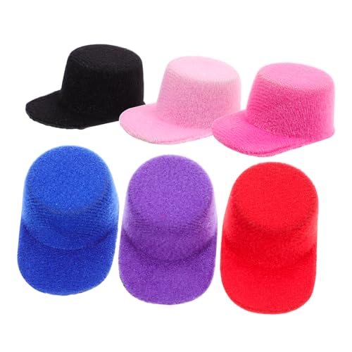 IMIKEYA 6 Stück Mini -Samt -Baseballhut Kleiner Hut Minihüte basteln Mini-Strickmützen süßer Miniaturhut Puppenmütze selber Machen Puppenhaushut Foto Requisite Eva IMIKEYA 6 Stück Mini -Samt -Baseballhut Kleiner Hut Minihüte basteln Mini-Strickmützen süßer Miniaturhut Puppenmütze selber Machen Puppenhaushut Foto Requisite Eva von IMIKEYA