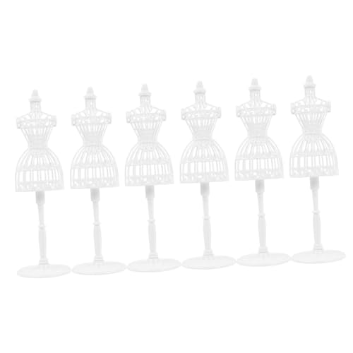 IMIKEYA 6 Stück Mini Schaufensterpuppen für Puppenkleider Hohe Hohle Mannequins zur Kleiderpräsentation Zubehör für Kleine Hausdekorationen von IMIKEYA