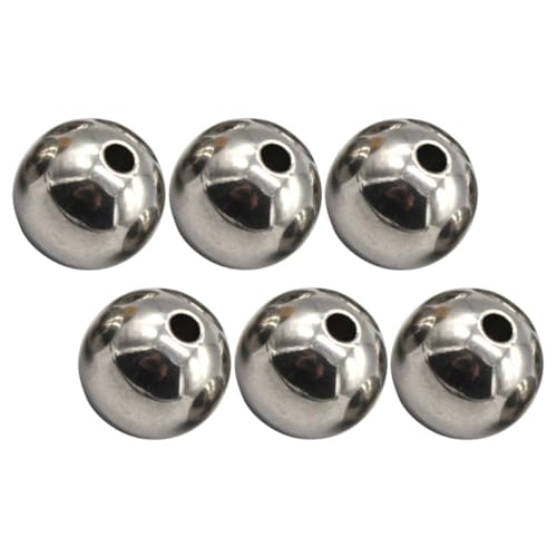 IMIKEYA 6 Stück Newton Ball Swing Accessoires Sortimente Herstellung für klein Schmuck Newton-Cradle-Balance-Ball Abstandsperlen zum Basteln Rostfreier Stahl Silber von IMIKEYA