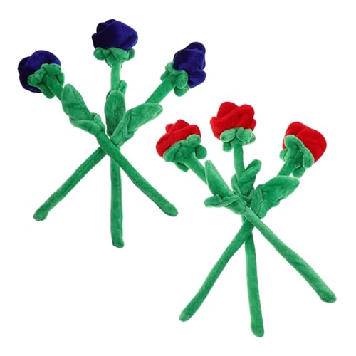 IMIKEYA 6 Stück Plüsch Rosenspielzeug Plüschblumen Plüschblumen Blumen Plüschblume Plüsch Riesiges Künstliches Blumenspielzeug Gefüllte Blumen Künstliche Sonnenblumen von IMIKEYA