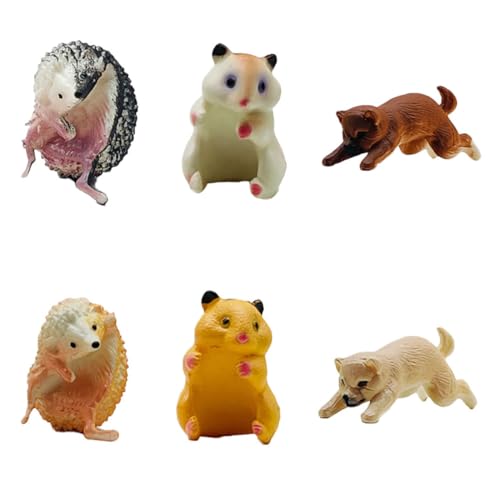 IMIKEYA 6 Stück Puppe mit Tiertassenrand winzig kleine Tierverzierung Ornament einzigartig Dekoration Charme Figur Hamster Spaß Dekorativ Roman PVC IMIKEYA 6 Stück Puppe mit Tiertassenrand winzig kleine Tierverzierung Ornament einzigartig Dekoration Charme Figur Hamster Spaß Dekorativ Roman PVC von IMIKEYA