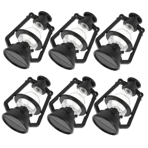 IMIKEYA 6 Stück Puppenhaus Laterne Winzige Petroleumlampe Mikro Figur Petroleumlampe Modell Mini Möbel Set Öl Retro Puppenhaus Petroleumlaterne Laternenzubehör Puppenhaus von IMIKEYA