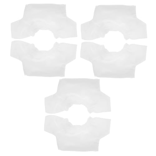 IMIKEYA 6 Stück Puppenkleidung Machen Sie Ihr Eigenes Kuscheltier-Set Babypuppen Masse Bärenzeug Kohlbeetpuppen Für Mädchen Riesige Plüschtiere Wiedergeborene Kleidung Weiß Stoff von IMIKEYA