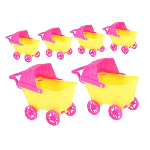 IMIKEYA 6 Stück Puppenwagen Molly Miniaturen Räder Zubehör Modell Babypuppe Spiel Einkaufswagen Rollenspiel Miniatur Einkaufswagen Mini Zeug Puppenzubehör Organizer Kunststoff IMIKEYA 6 Stück Puppenwagen Molly Miniaturen Räder Zubehör Modell Babypuppe Spiel Einkaufswagen Rollenspiel Miniatur Einkaufswagen Mini Zeug Puppenzubehör Organizer Kunststoff von IMIKEYA