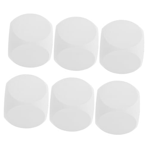 IMIKEYA 6 Stück Schaumwürfel DIY Dekorationen Bubble Zauberstäbe für Bulk DIY-Graffiti-Materialien große Schaumstoffwürfel Eva- Leere Nistpuppen Buchstabenwürfel dados Weiß von IMIKEYA