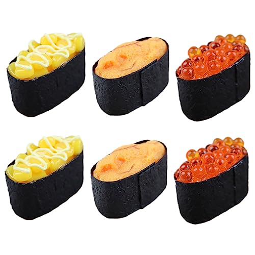 IMIKEYA 6 Stück Simulation Sushi Gefälschte Lebensmittel Künstliche Lebensmittel Gefälschte Sushi Fotografie Requisiten Foto Requisiten Simuliertes Sushi Lebensmittelmodell Sushi Modell IMIKEYA 6 Stück Simulation Sushi Gefälschte Lebensmittel Künstliche Lebensmittel Gefälschte Sushi Fotografie Requisiten Foto Requisiten Simuliertes Sushi Lebensmittelmodell Sushi Modell von IMIKEYA