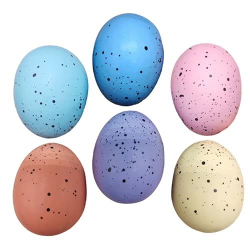 IMIKEYA 6 Stück Simulations-Ei-Modell malen lackierbar Ornamentik bunt bemalte Eierverzierungen groß ostereierfarbe easter eggs egg maging simulierte Eiermodelle dekoratives Osterei Schaum IMIKEYA 6 Stück Simulations-Ei-Modell malen lackierbar Ornamentik bunt bemalte Eierverzierungen groß ostereierfarbe easter eggs egg maging simulierte Eiermodelle dekoratives Osterei Schaum von IMIKEYA