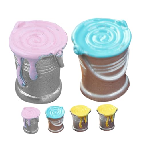 IMIKEYA 6 Stück Simulierter Farbeimer Mini Puppe winzig Eimer-Modell- kleines Hauszubehör kleine Hausdekoration kleines Modell eines Farbeimers Harz IMIKEYA 6 Stück Simulierter Farbeimer Mini Puppe winzig Eimer-Modell- kleines Hauszubehör kleine Hausdekoration kleines Modell eines Farbeimers Harz von IMIKEYA