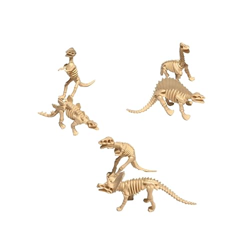 IMIKEYA 6 Stück Teiliges Dinosaurier Skelett Modell für Realistische Lernspielzeuge Fantasie und Dekoration für Dinosaurier Themenpartys und Sammlungen von IMIKEYA