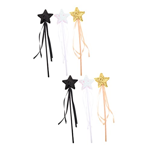 IMIKEYA 6 Stück Teiliges Fee Stäbe Dekorative Stern Fee Sticks für Partys Cosplay und Bühnenaufführungen für Besondere Anlässe und Kreative Spielmomente von IMIKEYA