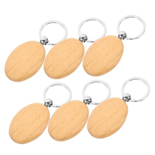 IMIKEYA 6 Stück Teiliges Holz Schlüsselanhänger Rohlinge zum Gravieren und Bemalen Stabile Buche DIY Blank Schlüsselring Vielseitig für Taschenanhänger und Dekoration IMIKEYA 6 Stück Teiliges Holz Schlüsselanhänger Rohlinge zum Gravieren und Bemalen Stabile Buche DIY Blank Schlüsselring Vielseitig für Taschenanhänger und Dekoration von IMIKEYA