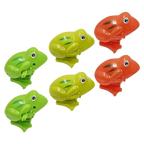 IMIKEYA 6 Stück Teiliges Kreativer Aufziehspielzeuge Frösche für Pädagogisches Hand Augen Koordination für Geburtstagsfeiern und Zufällige Farbe von IMIKEYA