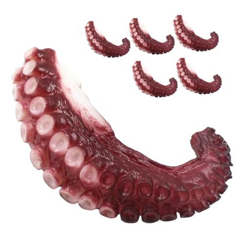 IMIKEYA 6 Stück Teiliges Realistische Künstliche Octopus Arm Deko Lebensechte Simulation von Klauen für Fotografie Meeresfrüchte Deko Zuhause Leicht Tragbar Pflegefrei von IMIKEYA