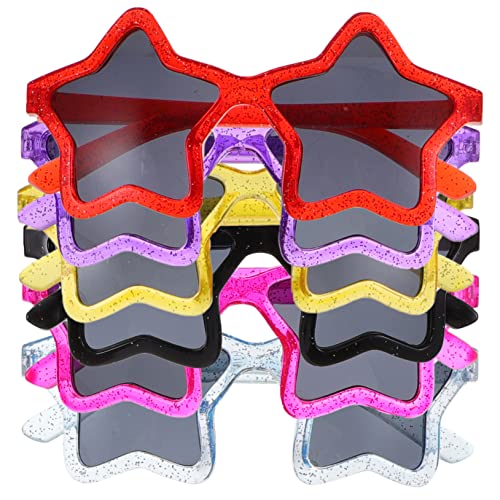 IMIKEYA 6 Stück Teiliges Sonnenbrille im Sternen Design Karneval Strand Party Bunte Cartoon Sonnenbrillen für Jungen und Mädchen Stilvolle Strapazierfähige Accessoires von IMIKEYA
