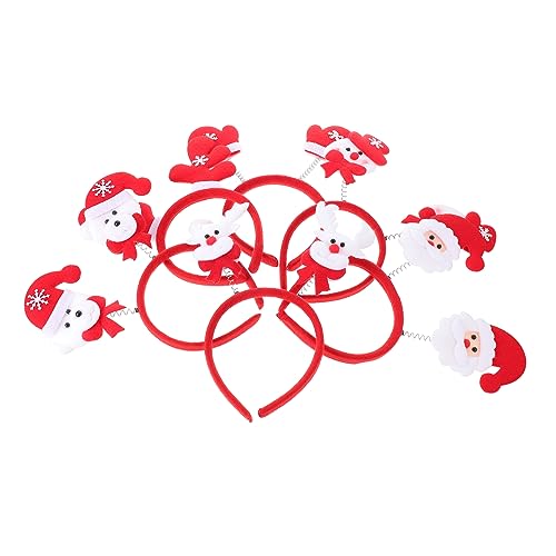 IMIKEYA 6 Stück Teiliges Weihnachtskopfband mit Rentier Schneemann Bär und Weihnachtsmütze Kreative Festival Haarschmuck Deko für Erwachsene und Party Langlebige und Auffällige von IMIKEYA