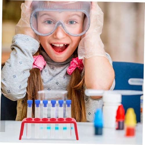 IMIKEYA 6 Stück Teiliges Wissenschafts experimentier Kunststoff reagenzgläsern und Ständer Inkl Stopfen Kindgerechtes Lernspielzeug für Kindergarten Langlebiger Testtube Holder Vielseitig IMIKEYA 6 Stück Teiliges Wissenschafts experimentier Kunststoff reagenzgläsern und Ständer Inkl Stopfen Kindgerechtes Lernspielzeug für Kindergarten Langlebiger Testtube Holder Vielseitig von IMIKEYA