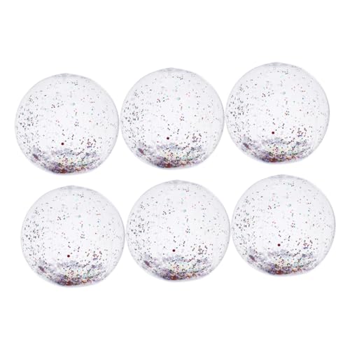 IMIKEYA 6 Stück Wasserball Kinderball Aufblasbarer Ball -strandball Pvc Grey von IMIKEYA