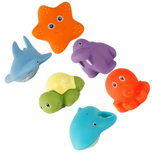 IMIKEYA 6 Stück Wasserquartierspielzeug Badespielzeug Sprühen Duschtier -spritzspielzeug Kleinkinder Badespielzeug Duschspielzeug Für Badewanne Tierisches Vinyl IMIKEYA 6 Stück Wasserquartierspielzeug Badespielzeug Sprühen Duschtier -spritzspielzeug Kleinkinder Badespielzeug Duschspielzeug Für Badewanne Tierisches Vinyl von IMIKEYA