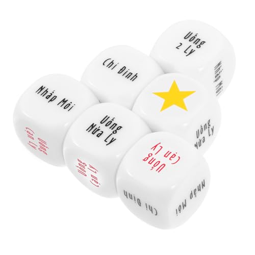 IMIKEYA 6 Stück Wein würfel Party für klein Riese große Würfel Rot Brettspiele Trinken Lustige Trinkspiele Unterhaltungswürfel Spielwürfel Würfel Trinken Acryl IMIKEYA 6 Stück Wein würfel Party für klein Riese große Würfel Rot Brettspiele Trinken Lustige Trinkspiele Unterhaltungswürfel Spielwürfel Würfel Trinken Acryl von IMIKEYA