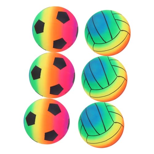 IMIKEYA 6 Stück der Ball kinderball strandball aufblasbar Strandballpaket gartenkugel strand spielzeuge wasserballon bunter Wasserball bunte Spielbälle bunter Spielball Wasserspielball PVC von IMIKEYA