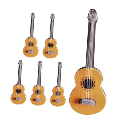 IMIKEYA 6-teilige Miniatur-gitarrenmodelle: Mini-e-Gitarren-Musikinstrument-Ornamente Für Puppenhauszubehör, Heimdekoration Und Fotografie-Requisiten Für Musikliebhaber Und Sammler IMIKEYA 6-teilige Miniatur-gitarrenmodelle: Mini-e-Gitarren-Musikinstrument-Ornamente Für Puppenhauszubehör, Heimdekoration Und Fotografie-Requisiten Für Musikliebhaber Und Sammler von IMIKEYA