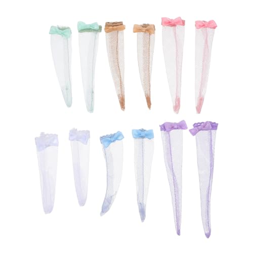 IMIKEYA 6-teilige Puppen-spitzenstrümpfe: 30 cm Weiche, Handgefertigte Lange Socken Für Weihnachtspuppenzubehör, Legging, Freizeitspiel, DIY-Kleidung, Spielzeug IMIKEYA 6-teilige Puppen-spitzenstrümpfe: 30 cm Weiche, Handgefertigte Lange Socken Für Weihnachtspuppenzubehör, Legging, Freizeitspiel, DIY-Kleidung, Spielzeug von IMIKEYA