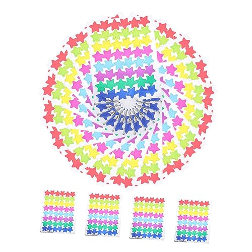 IMIKEYA 60 Blatt Sternenaufkleber für Belohnungssticker für DIY Bastelprojekte und Schulbedarf Lehrer und Eltern Große Aufkleber IMIKEYA 60 Blatt Sternenaufkleber für Belohnungssticker für DIY Bastelprojekte und Schulbedarf Lehrer und Eltern Große Aufkleber von IMIKEYA