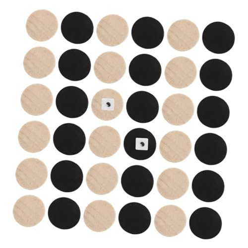 IMIKEYA 60 Stück Schachzubehör Holz Dame Dame-Spieltisch Schach Dame Intelligentes Backgammon Schachbretter Checker-Spiel Mini-Damespiel Schach und Dame hölzern IMIKEYA 60 Stück Schachzubehör Holz Dame Dame-Spieltisch Schach Dame Intelligentes Backgammon Schachbretter Checker-Spiel Mini-Damespiel Schach und Dame hölzern von IMIKEYA