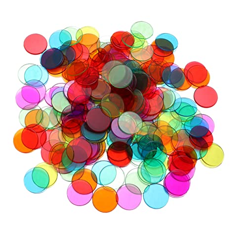 IMIKEYA 600 Stück Bingo Chips für Matheübungen Transparente Zählmarken für Lernspiele für Bingo Spiele Bunten Farben IMIKEYA 600 Stück Bingo Chips für Matheübungen Transparente Zählmarken für Lernspiele für Bingo Spiele Bunten Farben von IMIKEYA