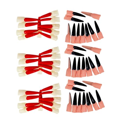 IMIKEYA 60Stücke Halloween Dekorative Hexen Fingernägel Gefälschte Fingernägel Für Halloween Cosplay Party Requisiten Und Große Nägel Je Farbe IMIKEYA 60Stücke Halloween Dekorative Hexen Fingernägel Gefälschte Fingernägel Für Halloween Cosplay Party Requisiten Und Große Nägel Je Farbe von IMIKEYA