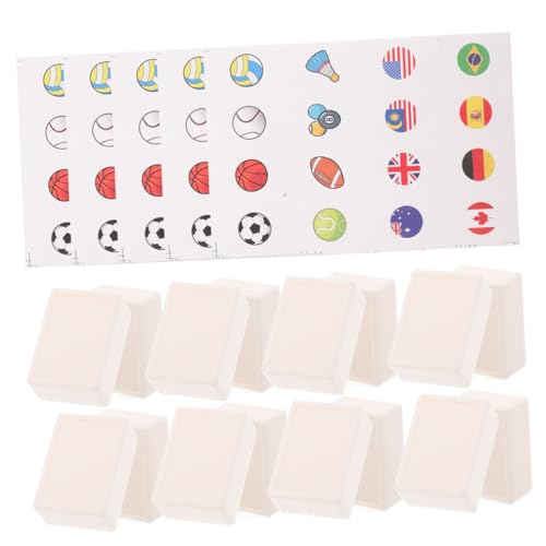 IMIKEYA 65 Ball Mahjong Game Set Spiele rätselspiel Langlebiges Spielset für langanhaltenden Spaß Mahjong Stil klebefliesen Spiel mit Mosaikfliesen Spielblöcke Plastik von IMIKEYA