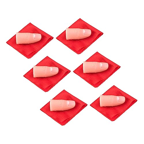 IMIKEYA 6Er Set Schals Mit Verschwindenden Falschen Daumenfingern Partygeschenke Für Kleinkinder Jonglierschals Für Ovale Fingerschiene Jonglierseide Kunstübungshand von IMIKEYA