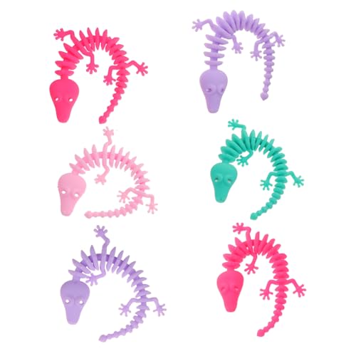 IMIKEYA 6Stücke Dinosaurier Fischknochen DIY Armbänder Sinnesspielzeug Für Zappelspielzeug Zur Stressbewältigung Gemischt Für Partys von IMIKEYA