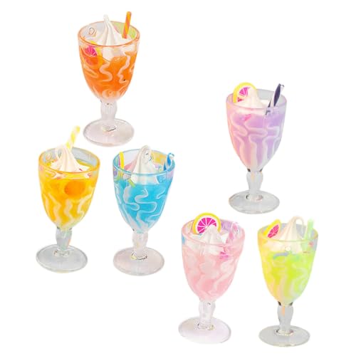 IMIKEYA Miniatur Eisbecher 6 Stück für Puppenhaus Künstliche Dekoration Realistisches Zubehör für Rollenspiele für Kinderküche und Kleiner Hausdekoration IMIKEYA Miniatur Eisbecher 6 Stück für Puppenhaus Künstliche Dekoration Realistisches Zubehör für Rollenspiele für Kinderküche und Kleiner Hausdekoration von IMIKEYA