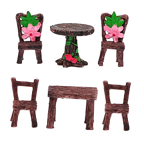 IMIKEYA 6Stücke Gartenmöbel Resin Teiliges Feengarten Zubehör und Stühle für Puppenhäuser und DIY Projekte und Detailgetreu Gestaltet IMIKEYA 6Stücke Gartenmöbel Resin Teiliges Feengarten Zubehör und Stühle für Puppenhäuser und DIY Projekte und Detailgetreu Gestaltet von IMIKEYA