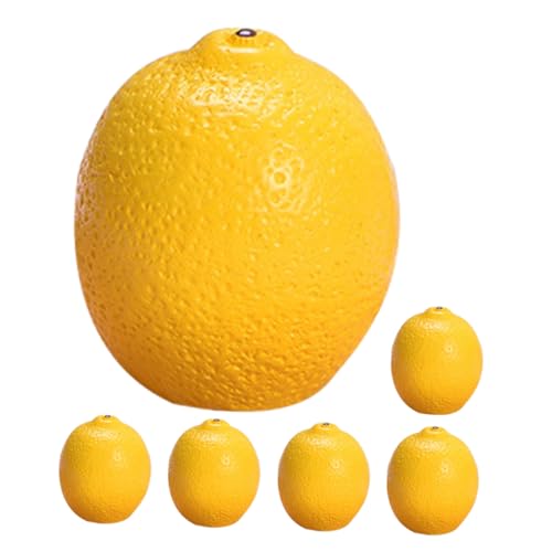 IMIKEYA 6Stücke Künstliche Zitronen Modelle Täuschend Echte Mini Früchte Für Deko Party Und Hochzeit Gelbe Fake Zitronen Für Kreative Arrangements IMIKEYA 6Stücke Künstliche Zitronen Modelle Täuschend Echte Mini Früchte Für Deko Party Und Hochzeit Gelbe Fake Zitronen Für Kreative Arrangements von IMIKEYA