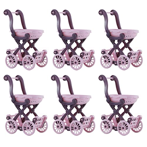 IMIKEYA 6Stücke Mini Einkaufswagen Für Puppen Süße Doll Shopping Trolleys Möbel Modelle Für Puppenhaus Dekoration Zufällige Farben IMIKEYA 6Stücke Mini Einkaufswagen Für Puppen Süße Doll Shopping Trolleys Möbel Modelle Für Puppenhaus Dekoration Zufällige Farben von IMIKEYA
